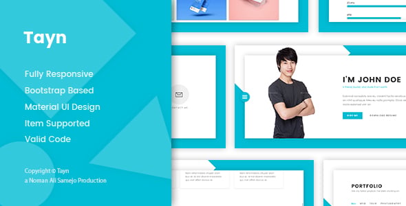 Tayn - Resume / CV / vCard Template