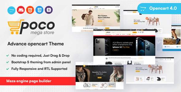 Poco - Advanced OpenCart Theme Builder