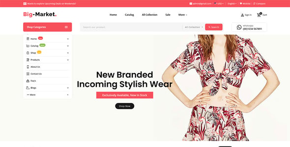 BigMarket - Shopify 2.0 Multi-Purpose Responsive Theme