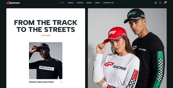 Slipstream - Formula 1 & Motorsports Racing WordPress Theme
