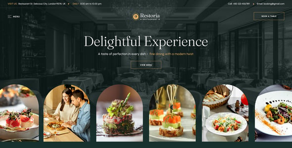 Restoria - Restaurant HTML Template