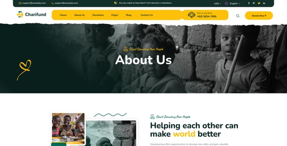 Charifund - Next JS React- Charity & Donation Foundation Template