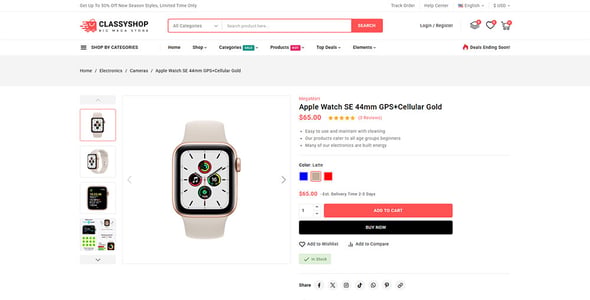 Classyshop - Premium Mega Store Prestashop Responsive Theme