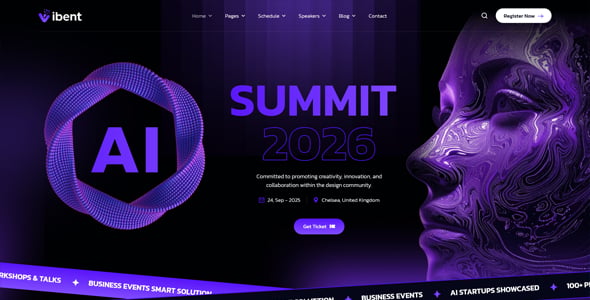 Vibent - Event & Conference WordPress Theme