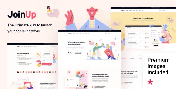 Join Up - BuddyPress Community WordPress Theme