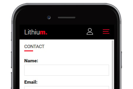 Lithium - Responsive Mobile Template