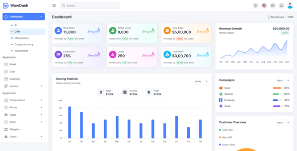 WowDash - Tailwind & Nextjs Admin Dashboard with shadcn UI (Typescript)